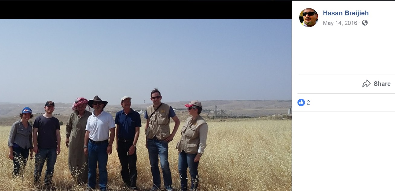 Hasan Breijieh Facebook  Page Photo With EAPPI folks in vest for blog.jpg