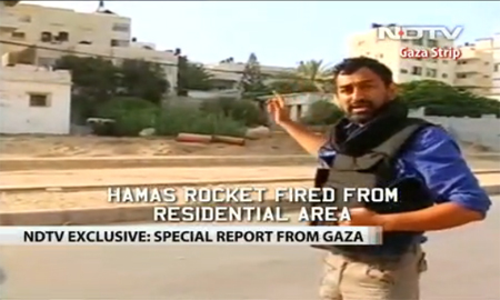 ndtv rocket broadcast gaza.jpg