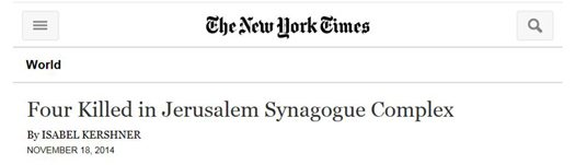 nyt headline  four killed synagogue attack.jpg