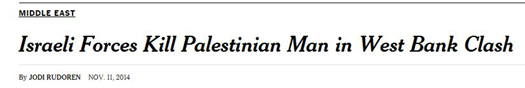 nyt headline Israeli forces kill.JPG