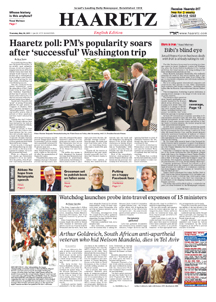 Haaretz bibi popularity.jpg