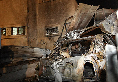 beersheva car hamas rockets.jpg