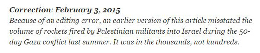 nyt correction thousands rockets.JPG