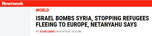 Newsweek netanyahu refugees2.jpg